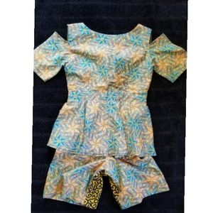 Cutout Peplum Jumper